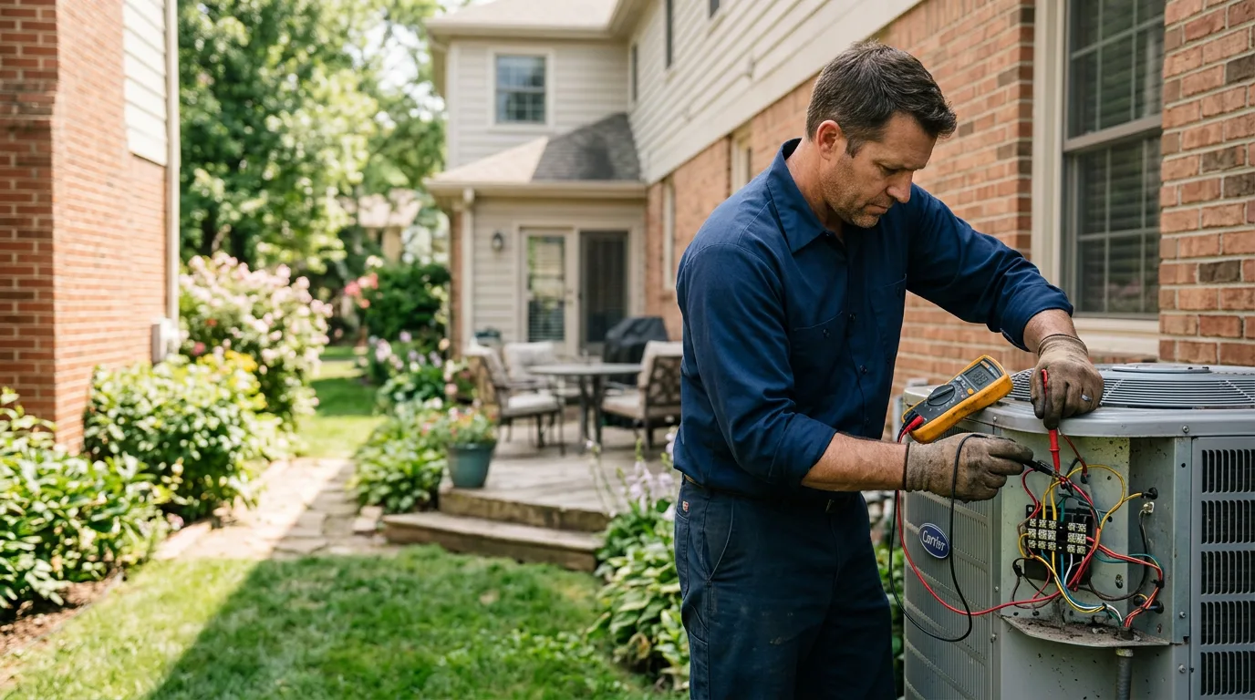 HVAC technician working near Fyffe, AL